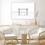 Shop Beach Swing II Photo Art Print a coastal themed photography wall art print from The Print Emporium wall artwork collection - Buy Australian made fine art poster and framed prints for the home and your interior decor, TPE-780-AP