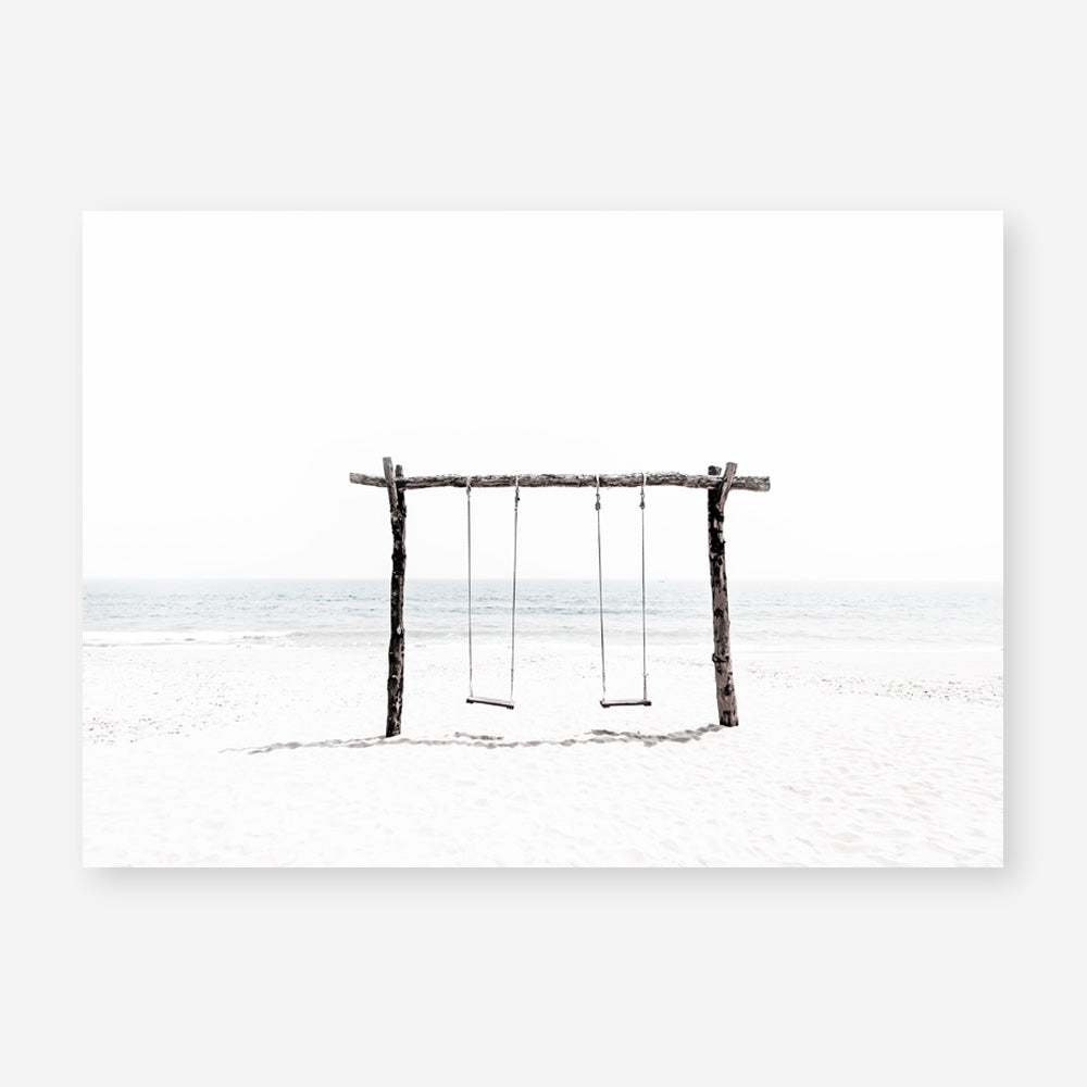 Shop Beach Swing II Photo Art Print a coastal themed photography wall art print from The Print Emporium wall artwork collection - Buy Australian made fine art poster and framed prints for the home and your interior decor, TPE-780-AP