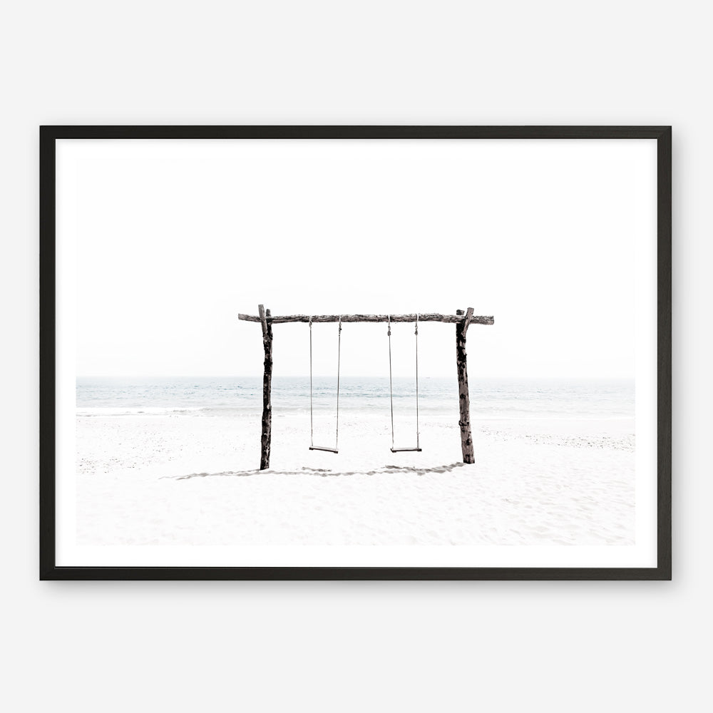 Shop Beach Swing II Photo Art Print a coastal themed photography wall art print from The Print Emporium wall artwork collection - Buy Australian made fine art poster and framed prints for the home and your interior decor, TPE-780-AP
