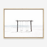 Shop Beach Swing II Photo Canvas Print a coastal themed photography framed stretched canvas print from The Print Emporium wall artwork collection - Buy Australian made prints for the home and your interior decor space, TPE-780-CA-35X46-NF