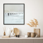 Shop Beachy (Square) Art Print a painted abstract themed wall art print from The Print Emporium wall artwork collection - Buy Australian made fine art painting style poster and framed prints for the home and your interior decor room, TPE-DH-239-AP