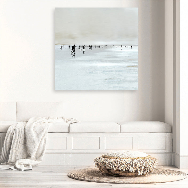 Shop Beachy (Square) Canvas Print a painted abstract themed framed canvas wall art print from The Print Emporium artwork collection - Buy Australian made fine art painting style stretched canvas prints for the home and your interior decor space, TPE-DH-239-CA-40X40-NF