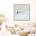Shop Beachy (Square) Canvas Print a painted abstract themed framed canvas wall art print from The Print Emporium artwork collection - Buy Australian made fine art painting style stretched canvas prints for the home and your interior decor space, TPE-DH-239-CA-40X40-NF