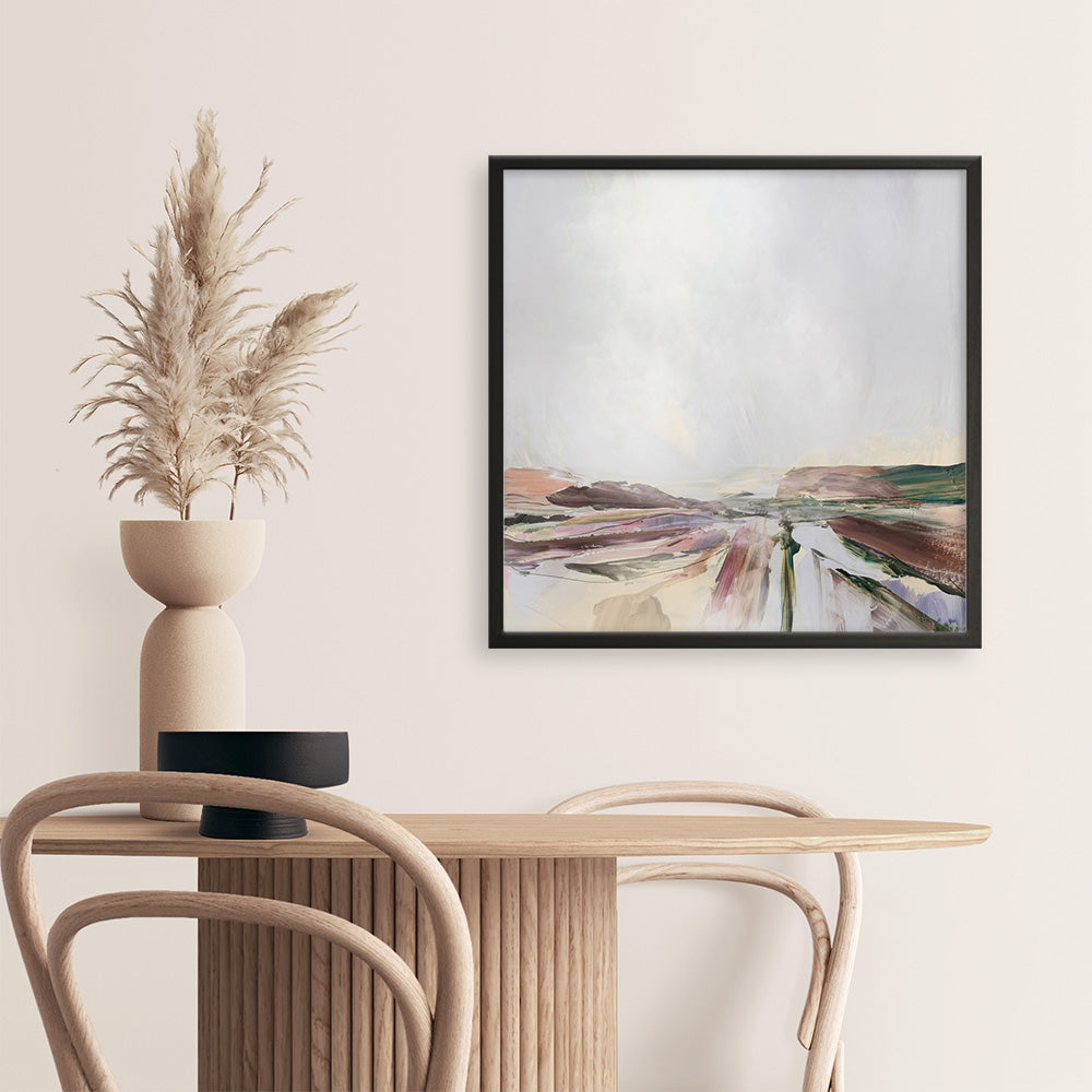 Shop Beauty Land (Square) Art Print a painted abstract themed wall art print from The Print Emporium wall artwork collection - Buy Australian made fine art painting style poster and framed prints for the home and your interior decor room, TPE-DH-147-AP
