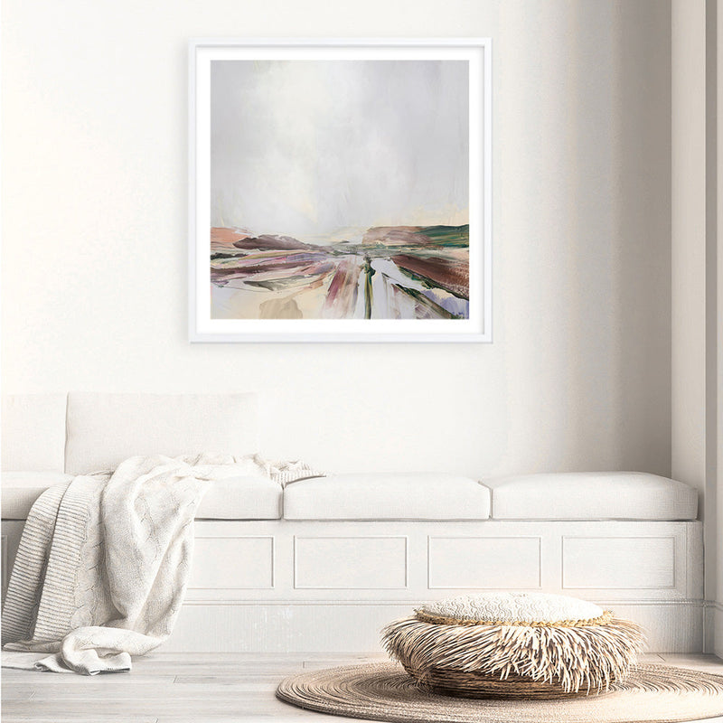 Shop Beauty Land (Square) Art Print a painted abstract themed wall art print from The Print Emporium wall artwork collection - Buy Australian made fine art painting style poster and framed prints for the home and your interior decor room, TPE-DH-147-AP