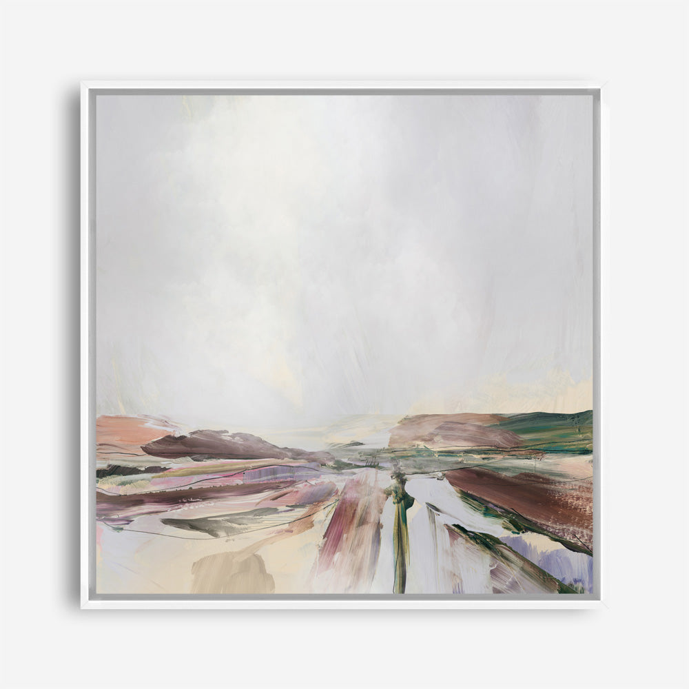 Shop Beauty Land (Square) Canvas Print a painted abstract themed framed canvas wall art print from The Print Emporium artwork collection - Buy Australian made fine art painting style stretched canvas prints for the home and your interior decor space, TPE-DH-147-CA-40X40-NF