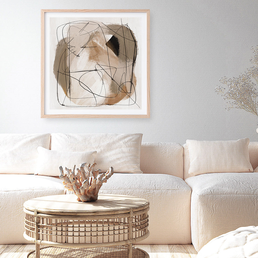 Shop Beauty (Square) Art Print a painted abstract themed wall art print from The Print Emporium wall artwork collection - Buy Australian made fine art painting style poster and framed prints for the home and your interior decor room, TPE-DH-240-AP