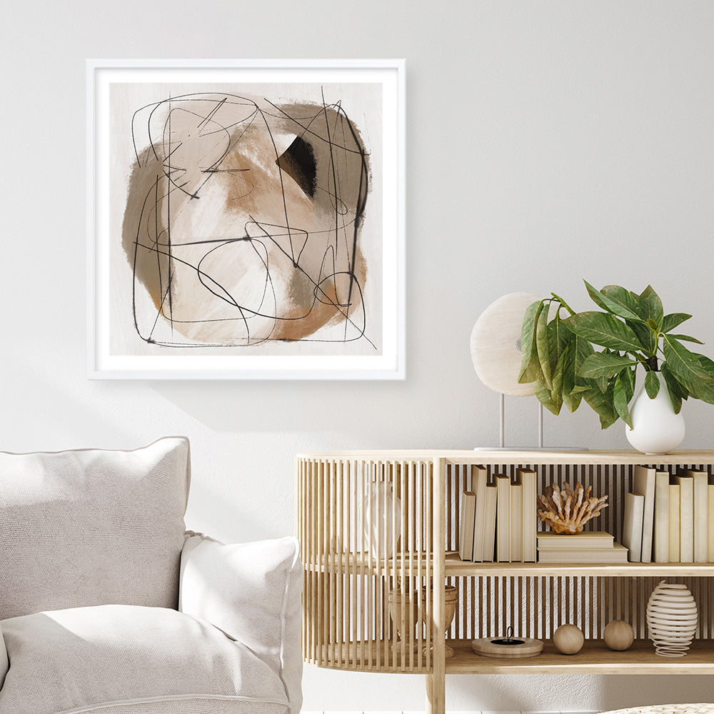 Shop Beauty (Square) Art Print a painted abstract themed wall art print from The Print Emporium wall artwork collection - Buy Australian made fine art painting style poster and framed prints for the home and your interior decor room, TPE-DH-240-AP