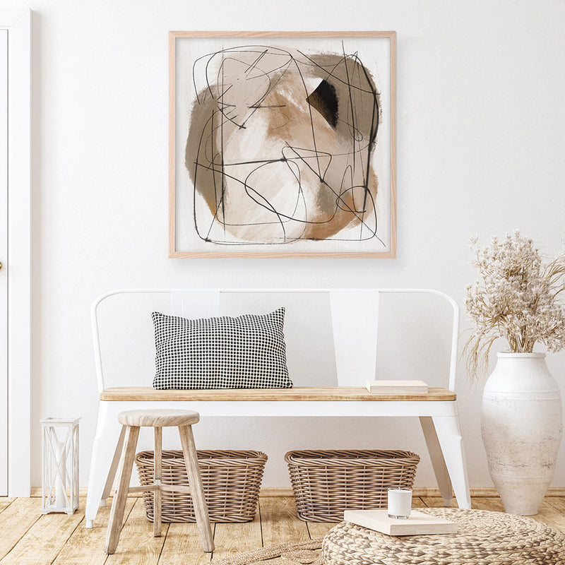 Shop Beauty (Square) Art Print a painted abstract themed wall art print from The Print Emporium wall artwork collection - Buy Australian made fine art painting style poster and framed prints for the home and your interior decor room, TPE-DH-240-AP