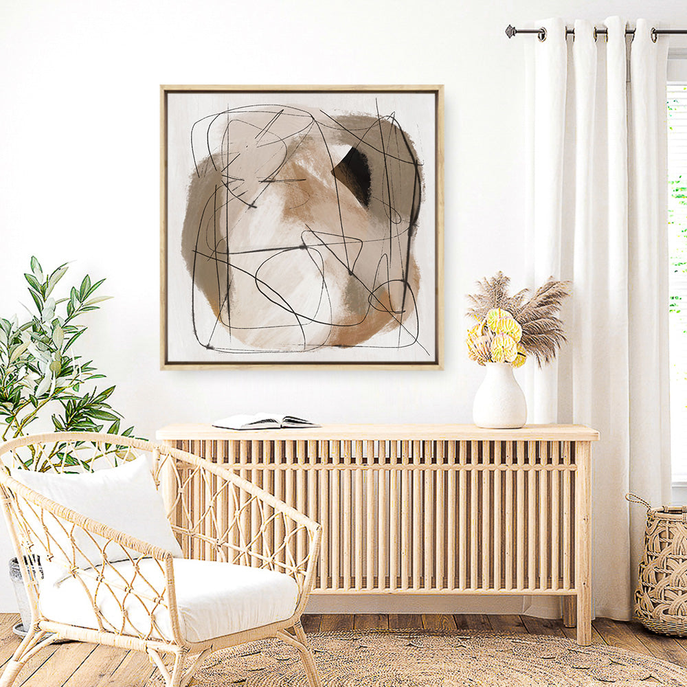 Shop Beauty (Square) Canvas Print a painted abstract themed framed canvas wall art print from The Print Emporium artwork collection - Buy Australian made fine art painting style stretched canvas prints for the home and your interior decor space, TPE-DH-240-CA-40X40-NF