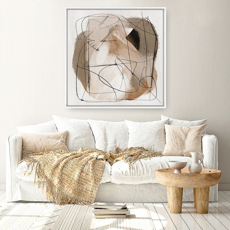 Shop Beauty (Square) Canvas Print a painted abstract themed framed canvas wall art print from The Print Emporium artwork collection - Buy Australian made fine art painting style stretched canvas prints for the home and your interior decor space, TPE-DH-240-CA-40X40-NF