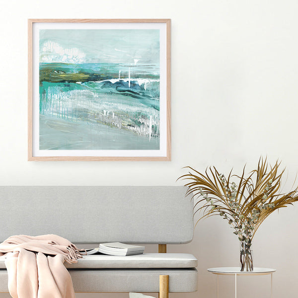 Shop Beneath The Surface (Square) Art Print a painted abstract themed wall art print from The Print Emporium wall artwork collection - Buy Australian made fine art painting style poster and framed prints for the home and your interior decor room, TPE-PC-BC018-AP