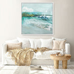 Shop Beneath The Surface (Square) Canvas Print a painted abstract themed framed canvas wall art print from The Print Emporium artwork collection - Buy Australian made fine art painting style stretched canvas prints for the home and your interior decor space, TPE-PC-BC018-CA-40X40-NF