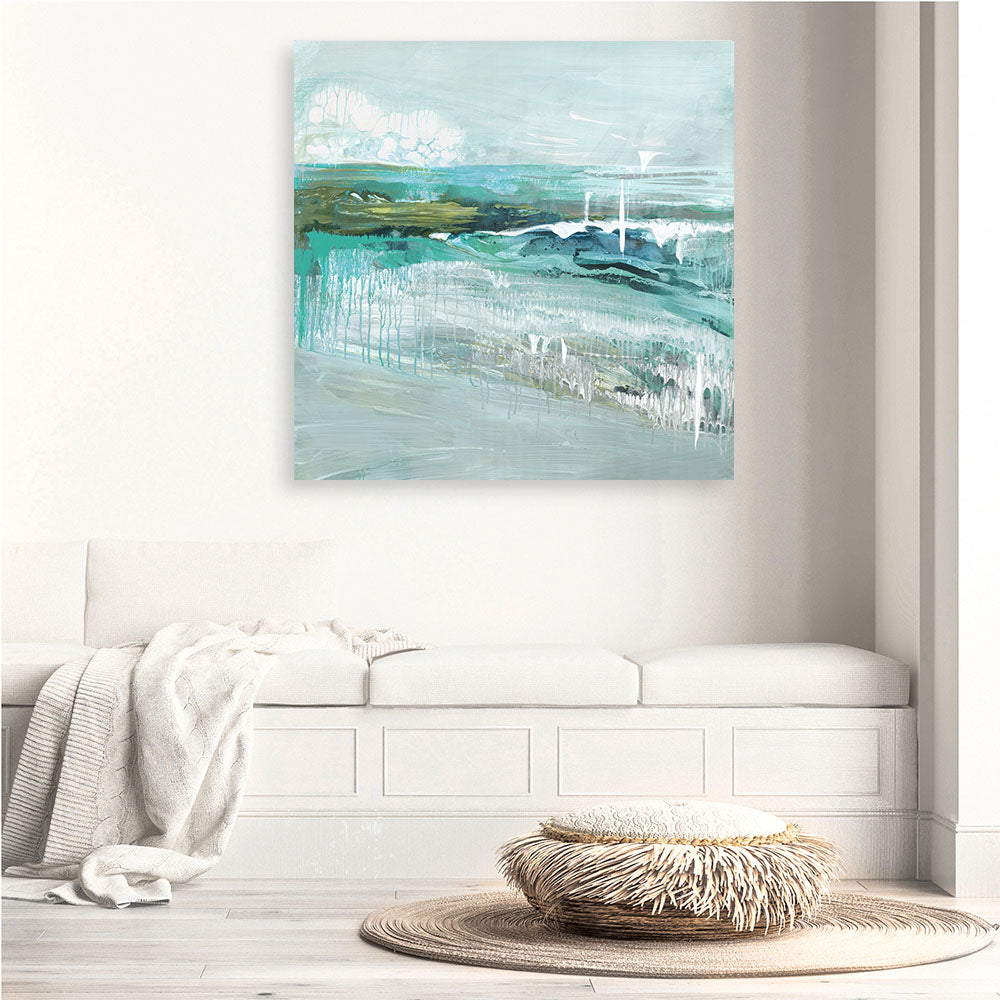Shop Beneath The Surface (Square) Canvas Print a painted abstract themed framed canvas wall art print from The Print Emporium artwork collection - Buy Australian made fine art painting style stretched canvas prints for the home and your interior decor space, TPE-PC-BC018-CA-40X40-NF