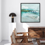 Shop Beneath The Surface (Square) Canvas Print a painted abstract themed framed canvas wall art print from The Print Emporium artwork collection - Buy Australian made fine art painting style stretched canvas prints for the home and your interior decor space, TPE-PC-BC018-CA-40X40-NF