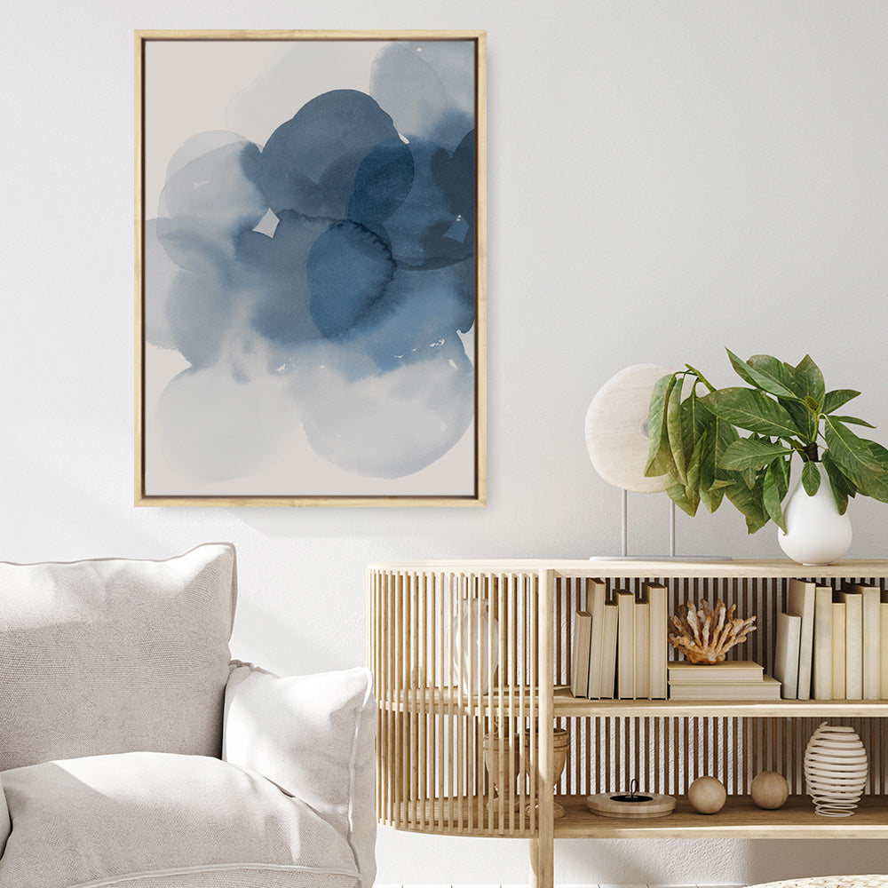 Shop Beside the Sea I Canvas Print a painted abstract themed framed canvas wall art print from The Print Emporium artwork collection - Buy Australian made fine art painting style stretched canvas prints for the home and your interior decor space, TPE-PC-PI582-CA-35X46-NF