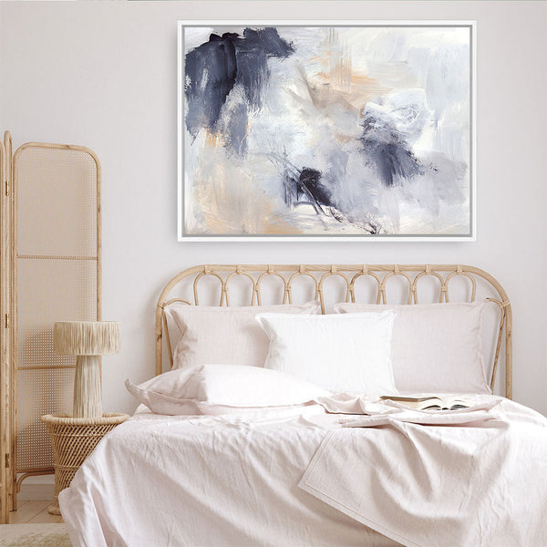 Shop Beyond The Clouds Canvas Print a painted abstract themed framed canvas wall art print from The Print Emporium artwork collection - Buy Australian made fine art painting style stretched canvas prints for the home and your interior decor space, TPE-PC-HN110-CA-35X46-NF
