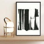 Shop Black Bars I Art Print a painted abstract themed wall art print from The Print Emporium wall artwork collection - Buy Australian made fine art painting style poster and framed prints for the home and your interior decor room, TPE-PC-WZ020-AP