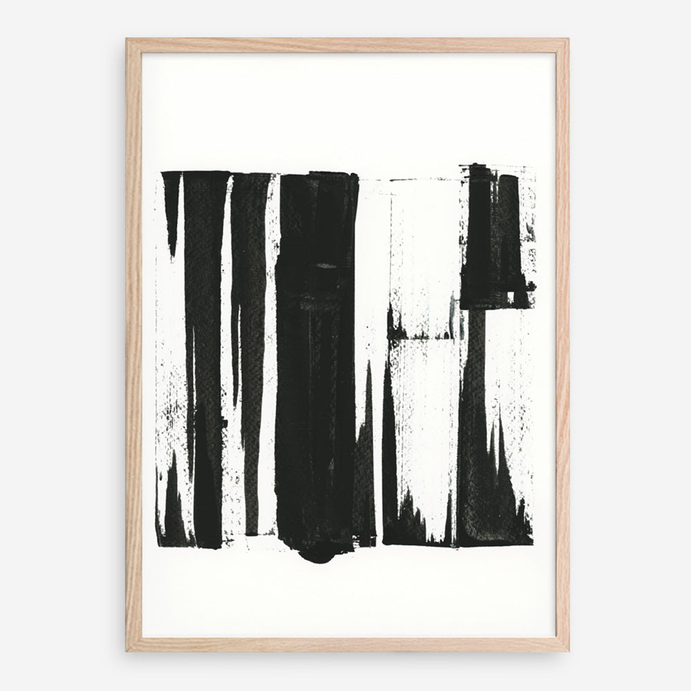 Shop Black Bars I Art Print a painted abstract themed wall art print from The Print Emporium wall artwork collection - Buy Australian made fine art painting style poster and framed prints for the home and your interior decor room, TPE-PC-WZ020-AP