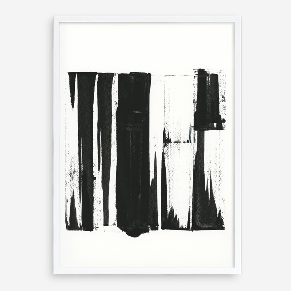 Shop Black Bars I Art Print a painted abstract themed wall art print from The Print Emporium wall artwork collection - Buy Australian made fine art painting style poster and framed prints for the home and your interior decor room, TPE-PC-WZ020-AP