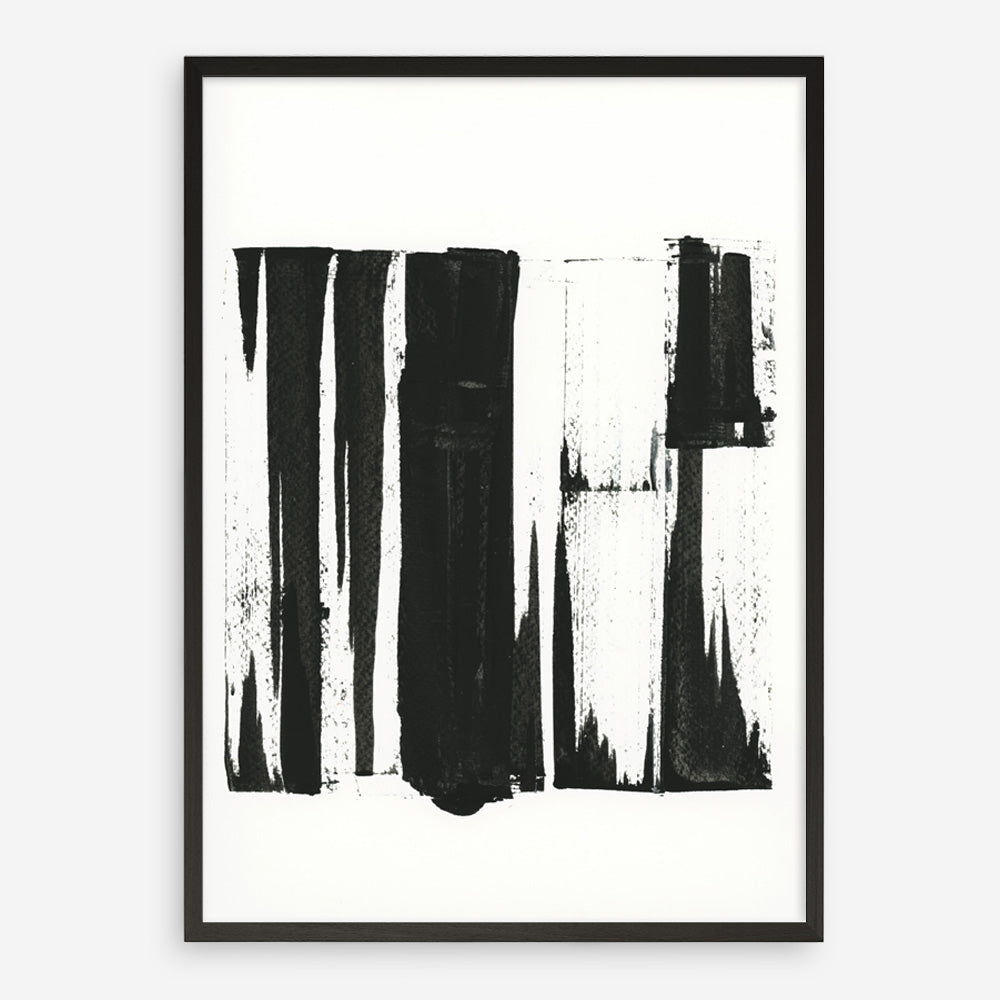 Shop Black Bars I Art Print a painted abstract themed wall art print from The Print Emporium wall artwork collection - Buy Australian made fine art painting style poster and framed prints for the home and your interior decor room, TPE-PC-WZ020-AP