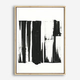 Shop Black Bars I Canvas Print a painted abstract themed framed canvas wall art print from The Print Emporium artwork collection - Buy Australian made fine art painting style stretched canvas prints for the home and your interior decor space, TPE-PC-WZ020-CA-35X46-NF