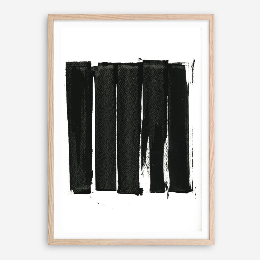 Shop Black Bars II Art Print a painted abstract themed wall art print from The Print Emporium wall artwork collection - Buy Australian made fine art painting style poster and framed prints for the home and your interior decor room, TPE-PC-WZ021-AP