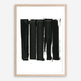 Shop Black Bars II Art Print a painted abstract themed wall art print from The Print Emporium wall artwork collection - Buy Australian made fine art painting style poster and framed prints for the home and your interior decor room, TPE-PC-WZ021-AP