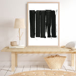 Shop Black Bars II Art Print a painted abstract themed wall art print from The Print Emporium wall artwork collection - Buy Australian made fine art painting style poster and framed prints for the home and your interior decor room, TPE-PC-WZ021-AP
