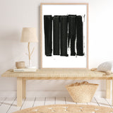 Shop Black Bars II Art Print a painted abstract themed wall art print from The Print Emporium wall artwork collection - Buy Australian made fine art painting style poster and framed prints for the home and your interior decor room, TPE-PC-WZ021-AP