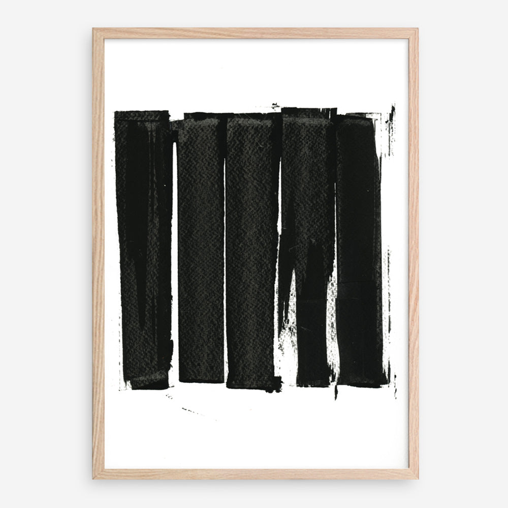 Shop Black Bars II Art Print a painted abstract themed wall art print from The Print Emporium wall artwork collection - Buy Australian made fine art painting style poster and framed prints for the home and your interior decor room, TPE-PC-WZ021-AP