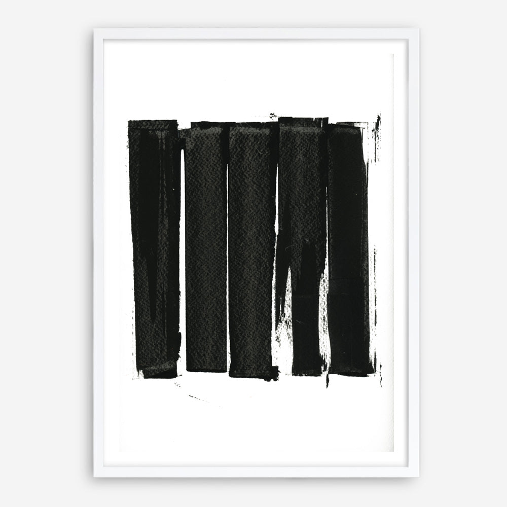 Shop Black Bars II Art Print a painted abstract themed wall art print from The Print Emporium wall artwork collection - Buy Australian made fine art painting style poster and framed prints for the home and your interior decor room, TPE-PC-WZ021-AP