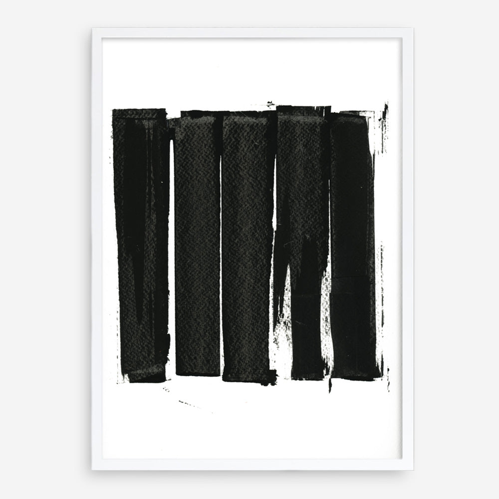 Shop Black Bars II Art Print a painted abstract themed wall art print from The Print Emporium wall artwork collection - Buy Australian made fine art painting style poster and framed prints for the home and your interior decor room, TPE-PC-WZ021-AP