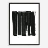 Shop Black Bars II Art Print a painted abstract themed wall art print from The Print Emporium wall artwork collection - Buy Australian made fine art painting style poster and framed prints for the home and your interior decor room, TPE-PC-WZ021-AP