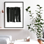 Shop Black Bars II Art Print a painted abstract themed wall art print from The Print Emporium wall artwork collection - Buy Australian made fine art painting style poster and framed prints for the home and your interior decor room, TPE-PC-WZ021-AP