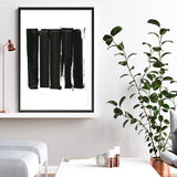 Shop Black Bars II Art Print a painted abstract themed wall art print from The Print Emporium wall artwork collection - Buy Australian made fine art painting style poster and framed prints for the home and your interior decor room, TPE-PC-WZ021-AP