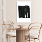 Shop Black Bars II Art Print a painted abstract themed wall art print from The Print Emporium wall artwork collection - Buy Australian made fine art painting style poster and framed prints for the home and your interior decor room, TPE-PC-WZ021-AP