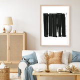 Shop Black Bars II Art Print a painted abstract themed wall art print from The Print Emporium wall artwork collection - Buy Australian made fine art painting style poster and framed prints for the home and your interior decor room, TPE-PC-WZ021-AP