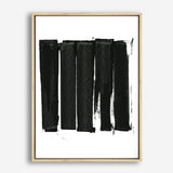 Shop Black Bars II Canvas Print a painted abstract themed framed canvas wall art print from The Print Emporium artwork collection - Buy Australian made fine art painting style stretched canvas prints for the home and your interior decor space, TPE-PC-WZ021-CA-35X46-NF