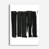 Shop Black Bars II Canvas Print a painted abstract themed framed canvas wall art print from The Print Emporium artwork collection - Buy Australian made fine art painting style stretched canvas prints for the home and your interior decor space, TPE-PC-WZ021-CA-35X46-NF