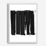 Shop Black Bars II Canvas Print a painted abstract themed framed canvas wall art print from The Print Emporium artwork collection - Buy Australian made fine art painting style stretched canvas prints for the home and your interior decor space, TPE-PC-WZ021-CA-35X46-NF