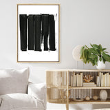 Shop Black Bars II Canvas Print a painted abstract themed framed canvas wall art print from The Print Emporium artwork collection - Buy Australian made fine art painting style stretched canvas prints for the home and your interior decor space, TPE-PC-WZ021-CA-35X46-NF