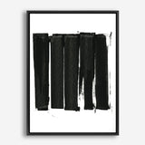 Shop Black Bars II Canvas Print a painted abstract themed framed canvas wall art print from The Print Emporium artwork collection - Buy Australian made fine art painting style stretched canvas prints for the home and your interior decor space, TPE-PC-WZ021-CA-35X46-NF