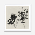Shop Black Florals I (Square) Art Print a painted abstract themed wall art print from The Print Emporium wall artwork collection - Buy Australian made fine art painting style poster and framed prints for the home and your interior decor room, TPE-PC-EZ944-AP