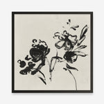 Shop Black Florals I (Square) Art Print a painted abstract themed wall art print from The Print Emporium wall artwork collection - Buy Australian made fine art painting style poster and framed prints for the home and your interior decor room, TPE-PC-EZ944-AP