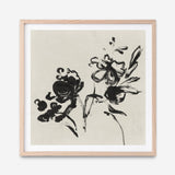 Shop Black Florals I (Square) Art Print a painted abstract themed wall art print from The Print Emporium wall artwork collection - Buy Australian made fine art painting style poster and framed prints for the home and your interior decor room, TPE-PC-EZ944-AP