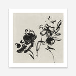 Shop Black Florals I (Square) Art Print a painted abstract themed wall art print from The Print Emporium wall artwork collection - Buy Australian made fine art painting style poster and framed prints for the home and your interior decor room, TPE-PC-EZ944-AP