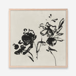 Shop Black Florals I (Square) Art Print a painted abstract themed wall art print from The Print Emporium wall artwork collection - Buy Australian made fine art painting style poster and framed prints for the home and your interior decor room, TPE-PC-EZ944-AP