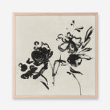 Shop Black Florals I (Square) Art Print a painted abstract themed wall art print from The Print Emporium wall artwork collection - Buy Australian made fine art painting style poster and framed prints for the home and your interior decor room, TPE-PC-EZ944-AP