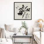 Shop Black Florals II (Square) Art Print a painted abstract themed wall art print from The Print Emporium wall artwork collection - Buy Australian made fine art painting style poster and framed prints for the home and your interior decor room, TPE-PC-EZ945-AP